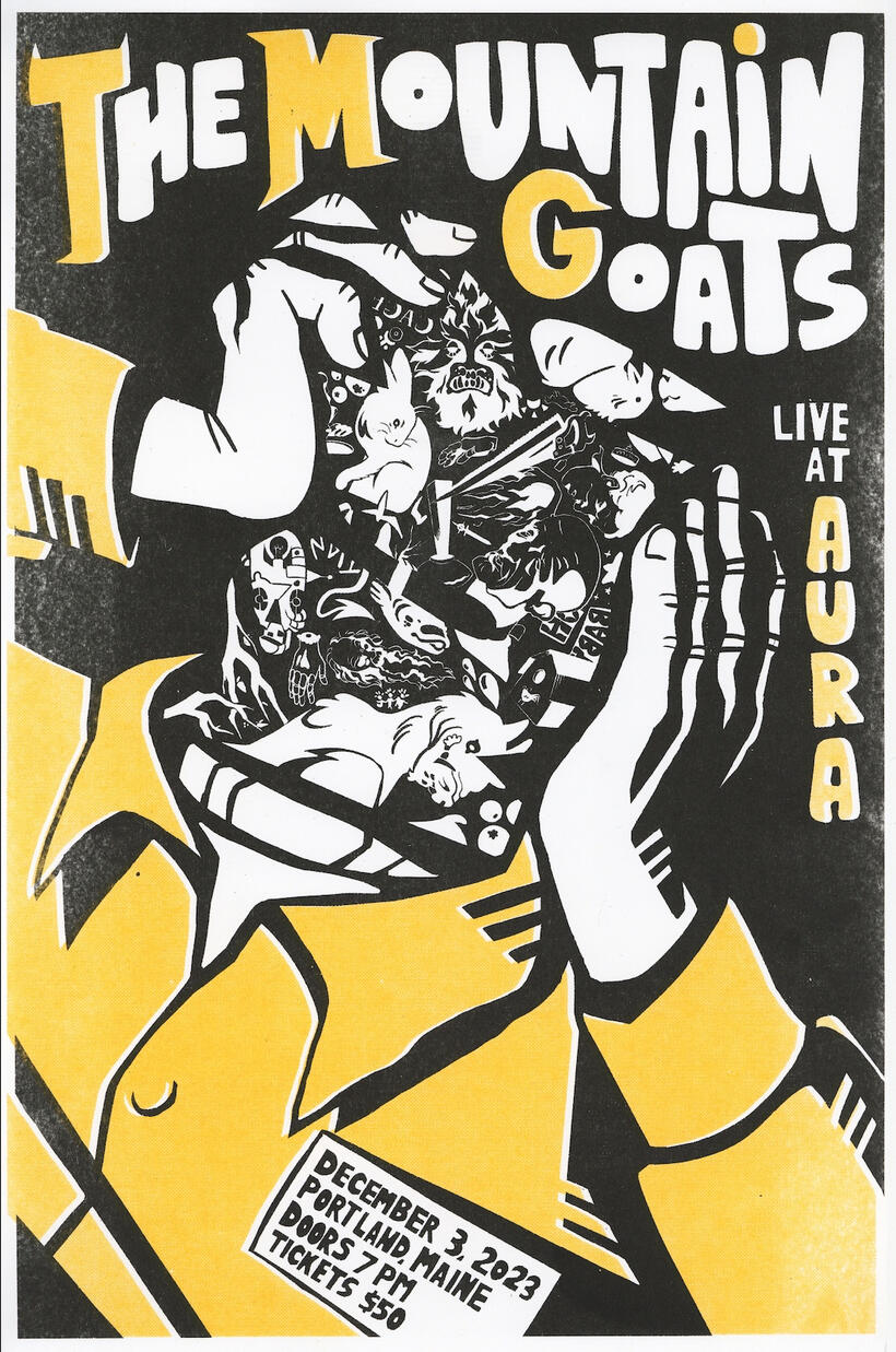 Live at Aura - Risograph print